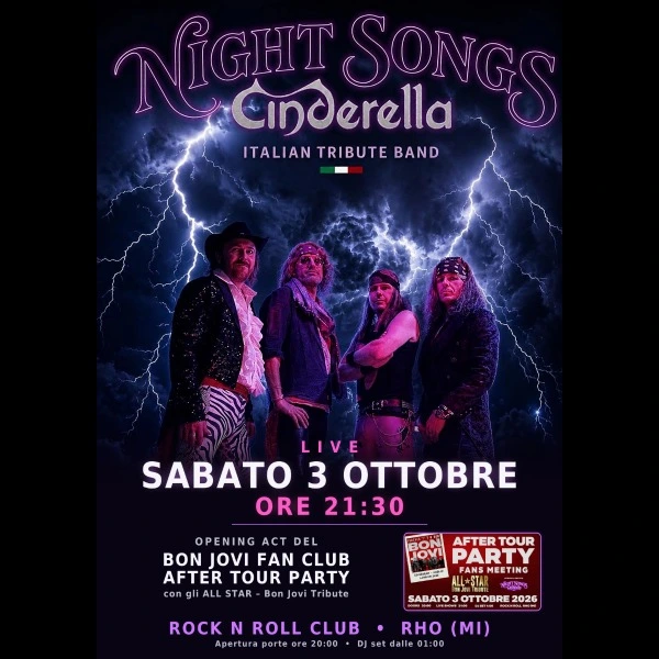 Night Songs - Cinderella Italian Tribute Band live @ Rock'N'Roll Club