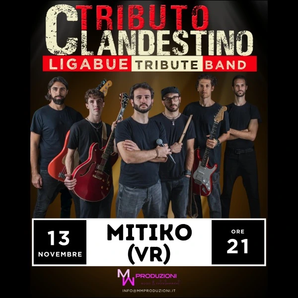 TRIBUTO CLANDESTINO live @ Mitiko - Ristorante sportivo, Pizzeria e Burger